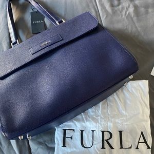 Furla Handbag- Navy Blue
